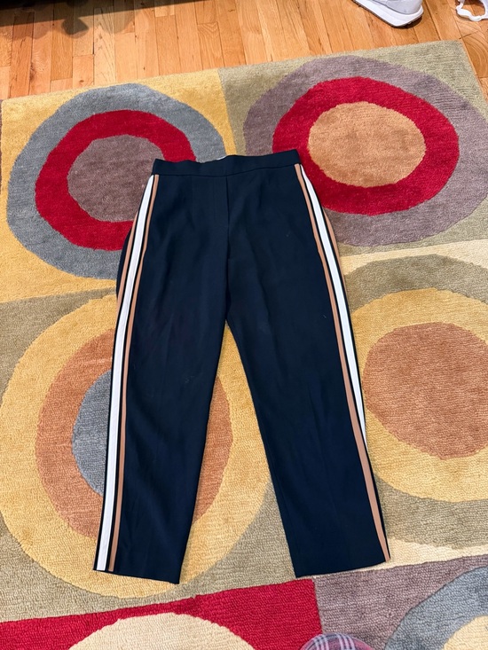 Babaton Pants - Aritzia Babaton Conan Cropped Pant Pleated Side Stripe Black Trousers Size 4